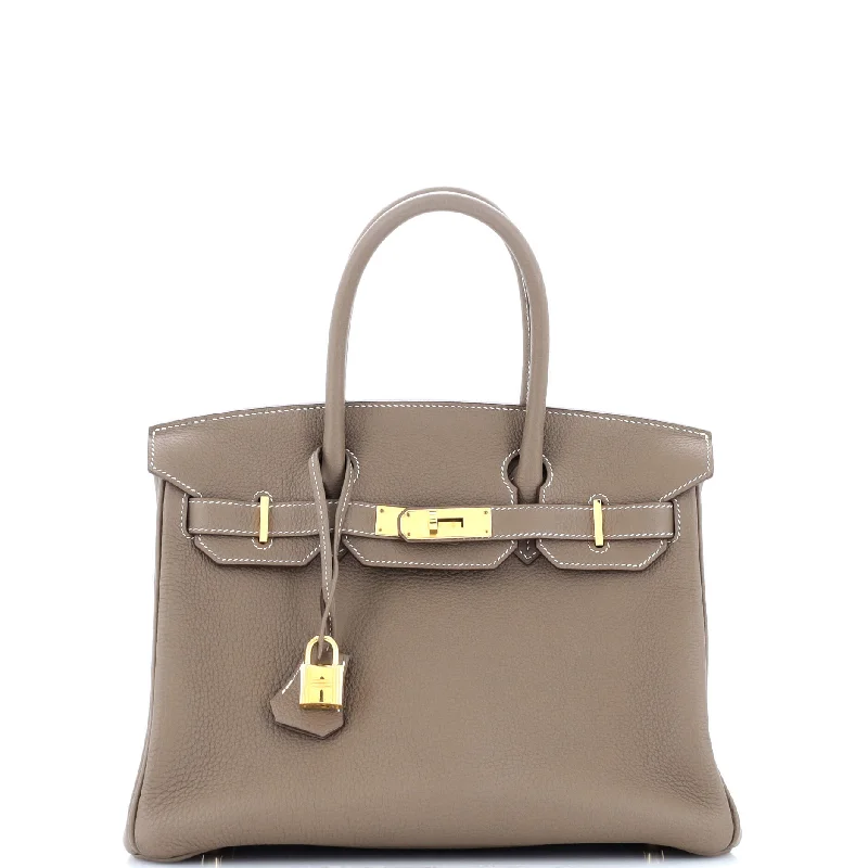 Durable Burberry Canvas Bags for Everyday UseBirkin Handbag Grey Togo with Gold Hardware 30