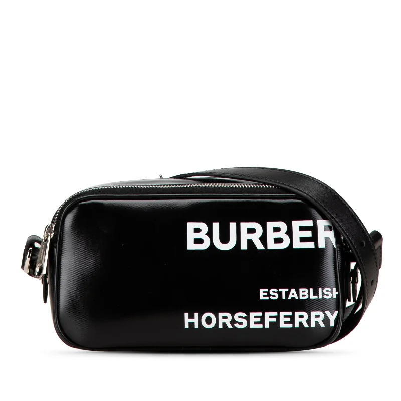 High - Capacity Burberry Duffle Bags for Long TripsHigh - Capacity Burberry Duffle Bags for Long TripsBlack Burberry Micro Coated Canvas Horseferry Camera Bag