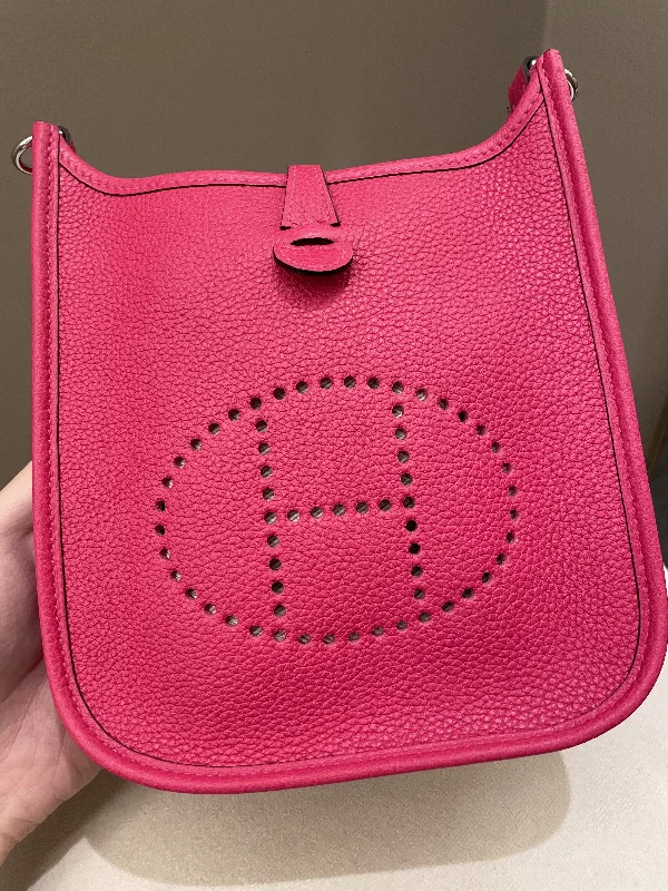 Hermes Bags with Magnetic and Twist - Lock ClosuresHermes Mini Evelyne Rose Mexico Clemence