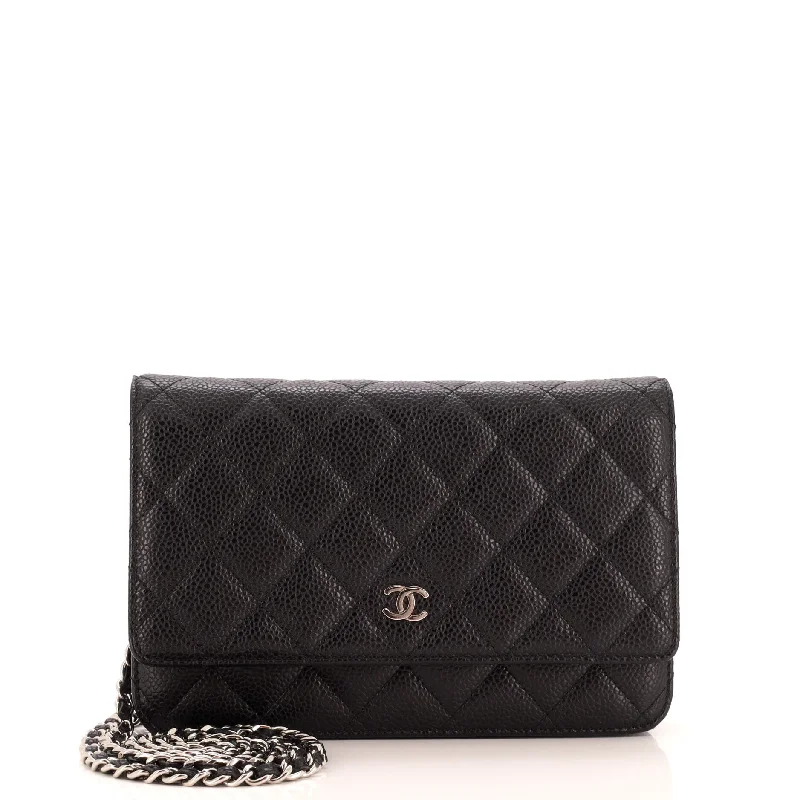 Water - Resistant Burberry Beach BagsWallet on Chain Quilted Caviar