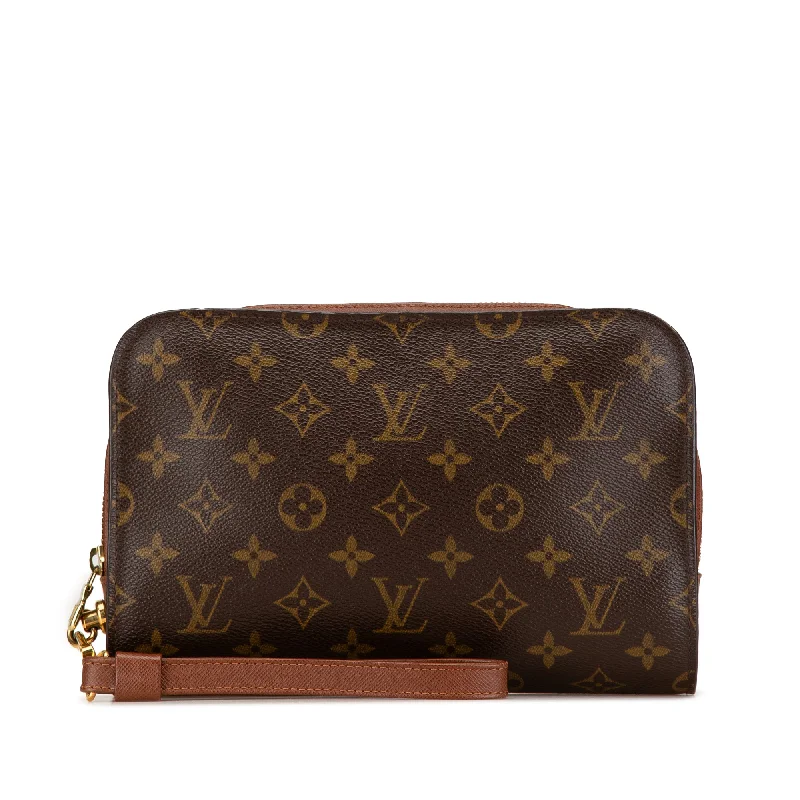 Louis Vuitton backpacks with a padded laptop compartment for travelBrown Louis Vuitton Monogram Orsay Clutch Bag