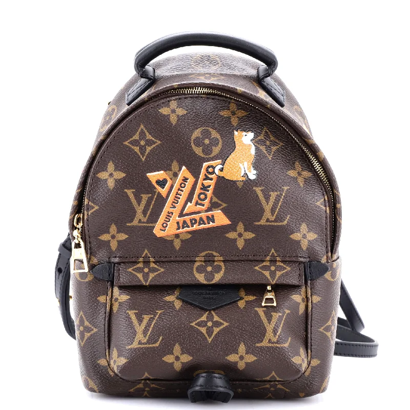 Adjustable Strap Burberry Messenger BagsPalm Springs Backpack Limited Edition World Tour Monogram Canvas Mini