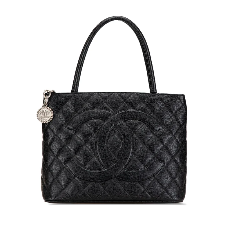 Pattern - Mixing Hermes Bags for a Trendy and Edgy LookBlack Chanel Caviar Medallion Tote