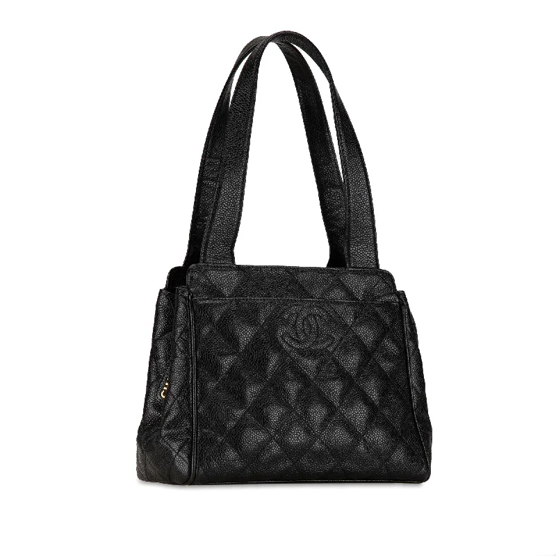 Chanel Quilted Leather Shoulder Bag for FashionistasChanel Quilted Leather Shoulder Bag for FashionistasChanel CC Caviar Handbag (o8Ct4b)