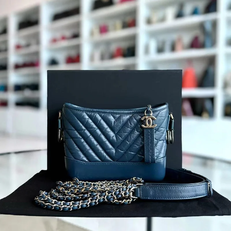 Chanel Colorful Handbag for Spring OutfitsChanel Colorful Handbag for Spring OutfitsSmall Gabrielle Hobo Chevron Calfskin Blue Two-Tone Hardware No 26