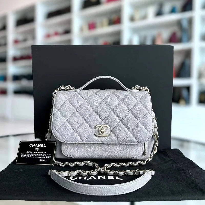 Chanel Limited Edition Handbag for CollectorsChanel Limited Edition Handbag for Collectors*Unused, 2020* Caviar Medium Business Affinity 23CM Quilted Calfskin Grey Gray GHW No 29